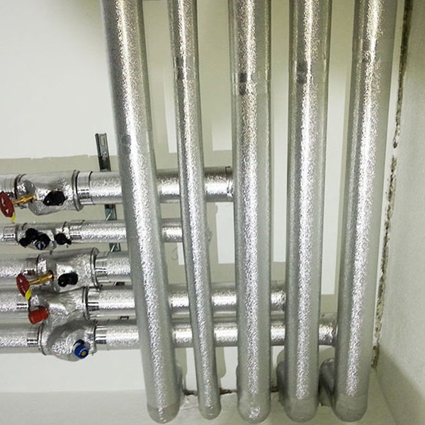 Fluchtweg Kellerverteilung mit Aluminiummantel Wärmeschutz