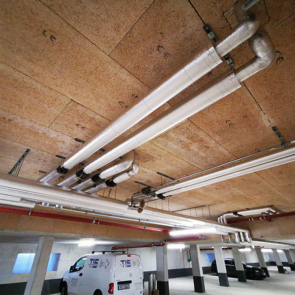 Verteiler Heiung und Sanitär Wärmeschutz