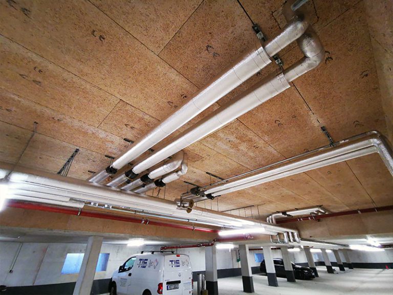 Verteiler Heiung und Sanitär Wärmeschutz